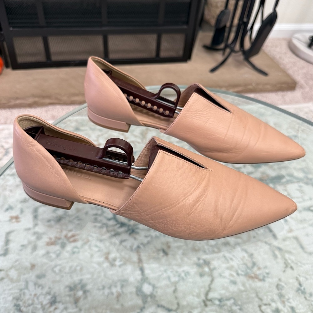 Vince Designer Tan Pinkish Made In Italy Darlington Flats Women’s Size 9 - Picture 4 of 14